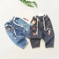 شلوار لی مام بچگانه کیفیت فوق العاده مناسب تا۳سال