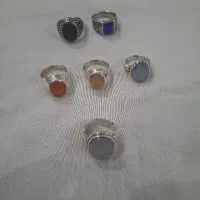 عقیق کبود. عسلی. پرتقالی.سیاه.