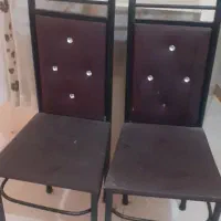 دو عدد صندلی فلزی