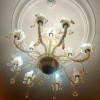 لوستر کریستال|لوستر و چراغ آویز|تهران, والفجر (افسریه)|دیوار