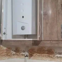 کابینت کارکرده تمیز به همراه هودسالم|آب‌چکان و نظم‌دهنده ظروف|مشگین شهر, |دیوار