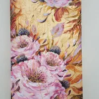 تابلو نقاشی رنگ و روغن کار دست ورق طلا