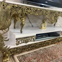 میز تلویزیون با چوب و برنج