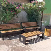 نیمکت چوبی چدنی