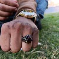انگشتر سنگ با حکاکی خوشگل|جواهرات|شیراز, ده پیاله|دیوار