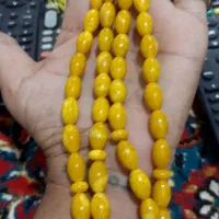 دوتا تسبیح کهربا رنگ زرد عسلی بودار فروشی|کلکسیون و سرگرمی|رفسنجان, |دیوار