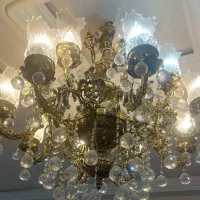 لوستر برنزی ۸ شاخه ۱۶ شعله