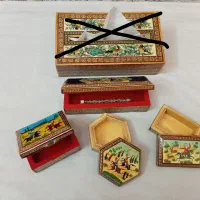 تعدادی صنایع دستی و لوازم روی میز کار اداری|صنایع دستی و سایر لوازم تزئینی|تهران, شیخ هادی|دیوار