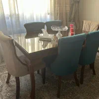 مبلمان 7 نفره و سرویس غذاخوری 6 نفره بسیار تمیز|مبلمان خانگی و میز عسلی|تهران, سهروردی|دیوار
