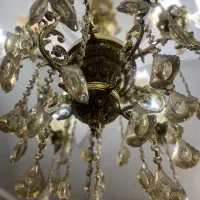 دوعدد لوستر برنز برنج ۱۰شاخه با لاله|لوستر و چراغ آویز|فردیس, فردیس|دیوار