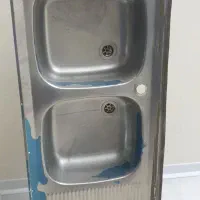 سینک دوقلو|آب‌چکان و نظم‌دهنده ظروف|بجنورد, |دیوار