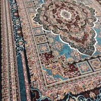 فرش ماشینی ۹ متری جفت سورمه ای|فرش|اصفهان, برزان|دیوار