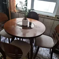 میز ناهار خوری ۴ نفره چوب راش