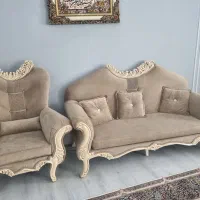 مبل ۷ نفره به همراه ۳ عدد میز وگنجه در حد کاملا نو|مبلمان خانگی و میز عسلی|تربت‌حیدریه, قائم|دیوار