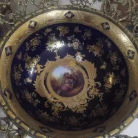 پایه برنجی دو عدد و دیس قلم ابی|کلکسیون اشیاء عتیقه|مشهد, آزادشهر|دیوار