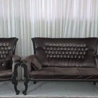 یک ست مبلمان ۹نفره استیل