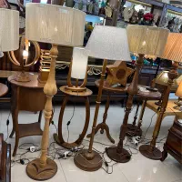 آباژور ایستاده رومیزی چوب خراطی مکرومه کادو جهیزیه|چراغ خواب و آباژور|مشهد, شاهد (شهرک غرب)|دیوار