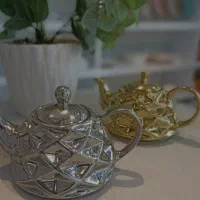 حراج فوری چینی طلایی و نقره ای