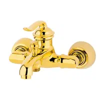 مجموعه ۶ تیکه شیرآلات بامبو طلایی|مصالح و تجهیزات ساختمان|پاکدشت, خاتون آباد|دیوار