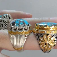 انگشتر فیروزه نیشابور و رکاب دستساز|بدلیجات|مشهد, ابوذر|دیوار