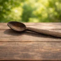 فروش قاشق چوبی قجری آنتیک