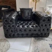 دو عدد مبل چستر  تک نفره مشکی