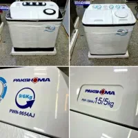 لباسشویی دوقلو پاکشوما ۱۰و۱۵ کیلویی/گارانتی دار|ماشین لباسشویی و خشککن لباس|زاهدان, |دیوار