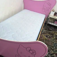 تخت دخترونه طرح‌کیتی|تخت و سرویس خواب|بندرلنگه, |دیوار