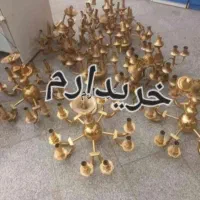 خرید انواع لوستر برنز طلایی