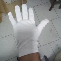 دستکش نخی ضدحساسیت سفیدومشکی|لباس|کرج, حصارک بالا|دیوار