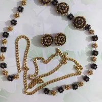 ست کمربند و سنجاق استین مناسب لباس مجلسی و کوردی