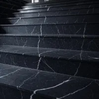 سنگ پله مشکی مرمریت لاشتر|مصالح و تجهیزات ساختمان|برخوار, |دیوار