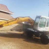 بیل میکانیکی چرخ لاستیکی|خودرو سنگین|بومهن, |دیوار