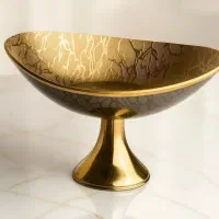 میوه خوری طلایی پایه دار