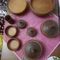 ست پذیرایی چوبی(سنجد و توت)|صنایع دستی و سایر لوازم تزئینی|زنجان, |دیوار