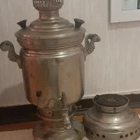 سماور ده لیتری قدیمی|سماور، چای‌ساز، قهوه‌ساز|ساری, |دیوار