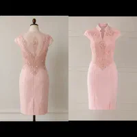 لباس مجلسی مدل کوتاه و چاک دار
