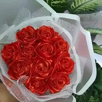 گل مصنوعی با روبان