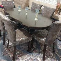 میز ناهار خوری ۶نفره درحدنونو چوب راش اصل|میز و صندلی غذاخوری|شیراز, مسلم|دیوار