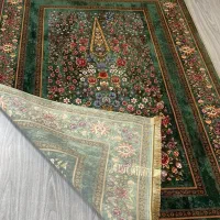 فرش ماشینی ابریشمی طرح دستباف نقشه باغ گل|فرش|تهران, امین حضور|دیوار