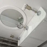 آینه کنسول چهاردرب و میز تی وی تمام چوب|بوفه، ویترین، کنسول|ملایر, |دیوار