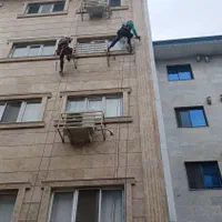 کار در ارتفاع بدون نیاز به جرثقیل،بالابر و داربست|خدمات پیشه و مهارت|رشت, ساغری سازان|دیوار