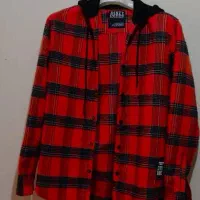 پالتو مردانه چهارخانه قرمز