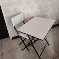 میز و صندلی تاشو مناسب تحریر ناخن و...|میز تحریر و کامپیوتر|تهران, استاد معین|دیوار