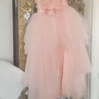 لباس مجلسی دخترانه رنگ گلبهی|لباس|ری, دولتآباد|دیوار