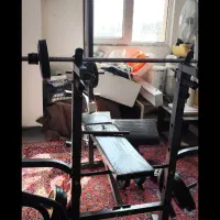 هالتر و دمبل و دستگاه بدن سازی ۵۶کاره|تجهیزات ورزشی|تاکستان, |دیوار