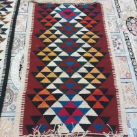 گلیم سنتی دست بافت|گلیم، جاجیم، گبه|خرم‌آباد, |دیوار