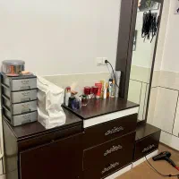 تخت خاب و میزارایش و دراور همراه میز چرخ خیاطی|تخت و سرویس خواب|مبارکه, |دیوار