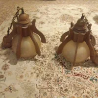 لوستر  اویز  چوبی