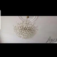 لوستر برنز کریستالی|لوستر و چراغ آویز|کرج, حصارک بالا|دیوار